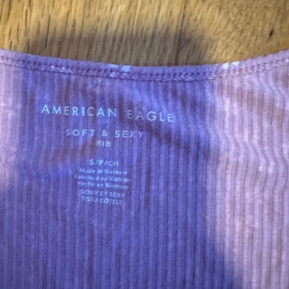 American eagle crop soft and sexy snap baby shirt - Picture 3 of 3